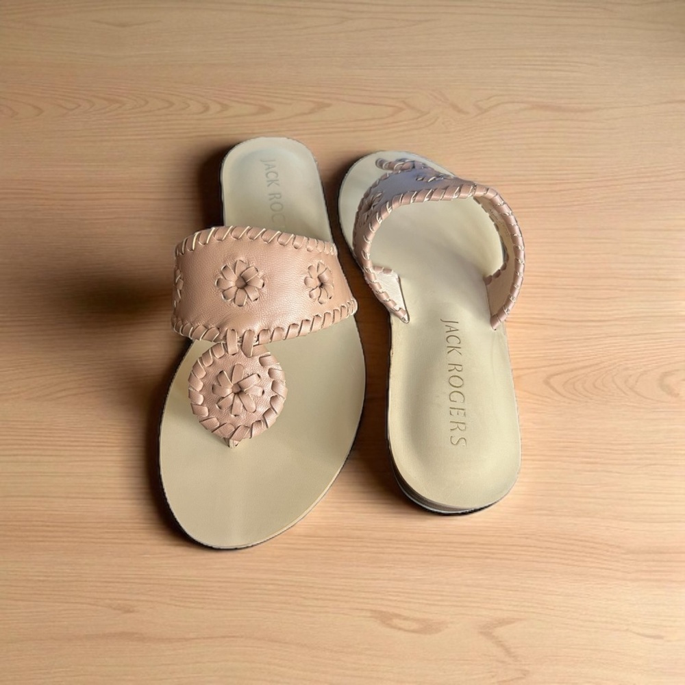 Jack Rogers Wedge Sandals, Sz 6 NWB